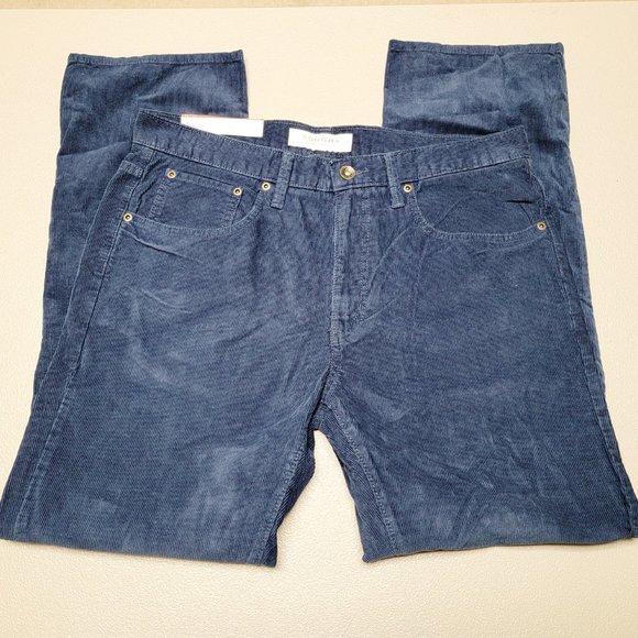 Sonoma Dark Blue Corduroy Pants - Straight Fit - NWT - 34x30 - Mens - Picture 2 of 8
